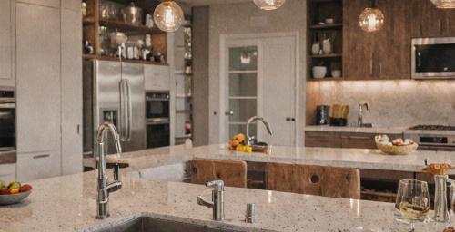 Contemporary open concept kitchen