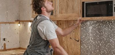 Custom cabinet installation