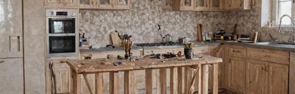 Complete kitchen remodel in progress